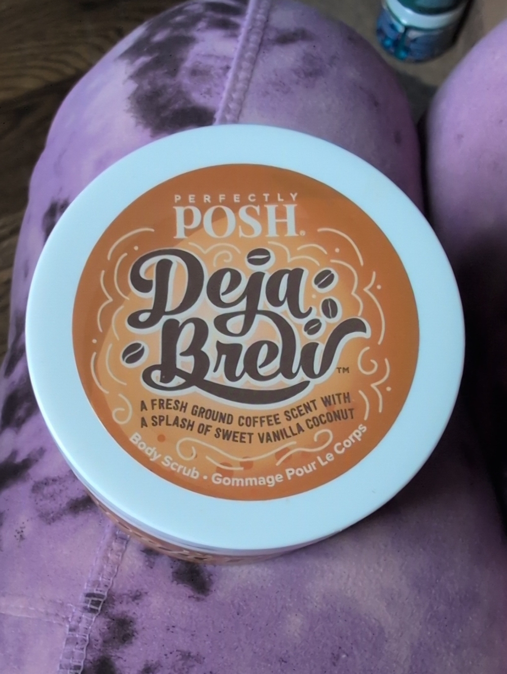 Perfectly Posh Deja Brew Coffee & Vanilla Coconut Body Scrub - Orange